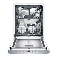 Best Buy Bosch 300 Series 24 Scoop Handle Dishwasher With Stainless Steel Tub Stainless Steel Shsm63w55n