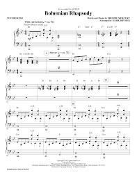 Uploaded on may 31, 2021. Bohemian Rhapsody Arr Mark Brymer Synthesizer Queen Noten Cascha Com