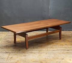 Jens Risom Walnut Coffee Table Vintage Mid Century Icon Modern Kursi Kayu
