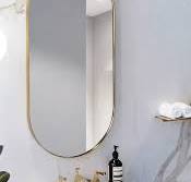 Fashion Metal Single Sided Rustic Mirrors Over Large Framed Bathroom Vanity  Mirror