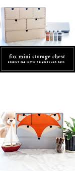 Fox Storage Chest Decoart Ikea Moppe Challenge Whipperberry In 2020 Mini Storage Decor Project Diy Projects
