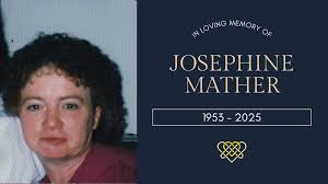 At the request of the family, we announce the passing of Josephine Mather.  (Private cremation) https://josephinemather.muchloved.com/