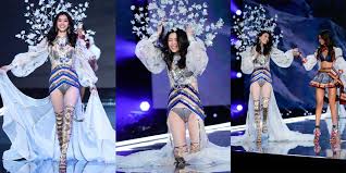 Emily ratajkowski walks the runway. Ming Xi Responds To Falling At The Victoria S Secret Fashion Show Ming Xi Falls At Vs Fashion Show
