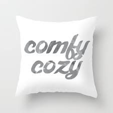 You can relax in your room without comfy and cozy setting for a relaxation spot in a spacious living room with a fluffy white rug on the floor. Comfy Cozy Throw Pillow By Mandynic Society6