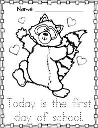 Kissing Hand Activities Free Chester The Raccoon Coloring Page First Day Of School With The Kissi Kindergarten First Day Preschool First Day The Kissing Hand