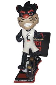 Ncaa College Basketball National Champions Mascot Bobbleheads College Basketball Cincinnati Bearcats Bobble Head