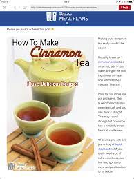 Pin By Michelle Robertson On Recipes To Make Hot Tea Recipes Healing Tea Cinnamon Tea