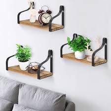 Unfollow wall decor shelf shelves to stop getting updates on your ebay feed. 3pcs Set Wood Wall Shelves Wall Mounted Rustic Wood Wall Storage Shelf Home Decor Shelves For Bedroom Living Room Bathroom Kitchen Office Walmart Canada