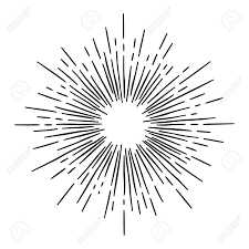 Monochrome Hand Draw Hipster Style Retro Vector Starburst With Retro Vector How To Draw Hands Space Tattoo