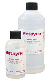 You can test for colorfastness by ironing some white fabric onto a damp. Retayne