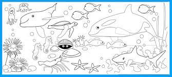 Dengan mewarnai pemandangan bawah laut anak akan lebih memiliki imajinasi dan kreativitas. Gambar Mewarnai Hewan Laut Gambar Mewarnai