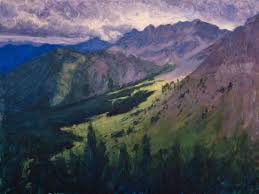 On The Easel American Mountains Contemporary Landscape Painting Landscape Paintings Diy Canvas Art Painting