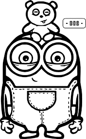 Cute Bob And Bear Minions Coloring Page Minions Coloring Pages Minion Coloring Pages Cute Coloring Pages