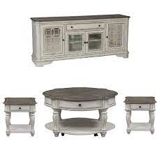The living room may look blank or incomplete without it. 4 Piece Living Room Coffee Table With Tv Stand And Set Of 2 End Table Walmart Com Walmart Com
