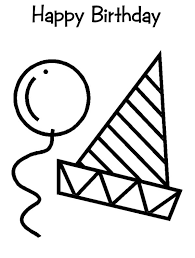 Birthday Hat And Balloons Coloring Pages Best Place To Color Wedding Coloring Pages Birthday Coloring Pages Birthday Hat