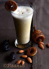Dry Fruits Milkshake Recipe Padhuskitchen Recipe Fruit Shakes Nutritious Drink Milkshake Recipes