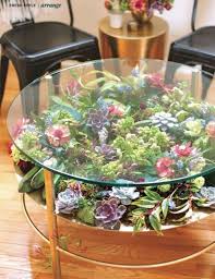 Diy Succulent Table In 2020 Natural Home Decor Terrarium Table Decorating Your Home