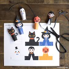 Choose from a large se Halloween Paper Finger Puppets Lia Griffith