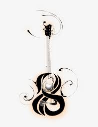 Music tattoo heart and music tattoo ideas. Unique Black Traditional Guitar Tattoo Stencil By B Transparent Guitar Tattoo Music Design Transparent Png 817x978 Free Download On Nicepng