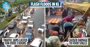 The flood damage is on the rise due to the increase in. Kl Flash Floods Cause Massive Traffic Jams On 1st Day Of Ramadan Heavy Rain Even Shatters Glass Windows