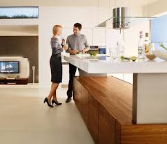 You need to have at least one metre (40 inches) between the worktop/cabinets and the run. Luxury Height Adjustable Kitchen Island Bar K7 Wharfside