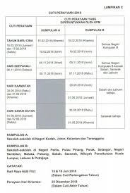 Menurut kenyataan kpm, pdp secara bersemuka di sekolah seluruh negara dibatalkan pada 20 januari 2021. Cuti Perayaan Kpm 2018 Pendidik2u