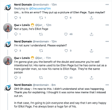 Wholesome Exchange Regarding Actor Elliott Page Co Positive Memes Writer Prompts Elliott