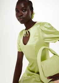 Lime Brooke Puffy Mini Bag | WHISTLES | Whistles US |