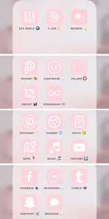 Pink is the color of universal love of oneself and of others. L Y R A H Ø¯Ø± ØªÙˆÛŒÛŒØªØ± Thread Of Custom App Icons For Your Phone S Homescreen Including Apps Like Bts World Vlive And Weverse Ios14