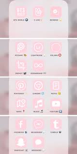 Pink is the color of universal love of oneself and of others. L Y R A H Ø¯Ø± ØªÙˆÛŒÛŒØªØ± Thread Of Custom App Icons For Your Phone S Homescreen Including Apps Like Bts World Vlive And Weverse Ios14