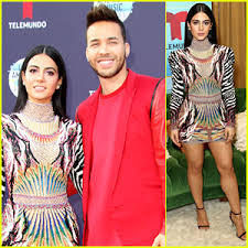 Emeraude Toubia Prince Royce Couple Up For Latin American Music Awards 2018 Cnco Emeraude Toubia Isabella Gomez Prince Royce Just Jared Jr