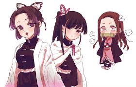 A second oc of mine. Shinobu Kanao Nezuko Kny Gadis Animasi Gambar Anime Sketsa