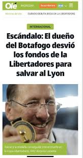 Denuncia: John Textor desviou a premiação do Botafogo para salvar o Lyon