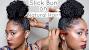 Short Hair Natural Hair Bun