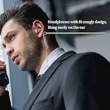 SAMCOM Kits de substituição Tubo acústico/bobina transparente compatível  com fone de ouvido de rádio de vigilância Baofeng Kenwood, tubo acústico de  bobina extensível removível para fone de ouvido