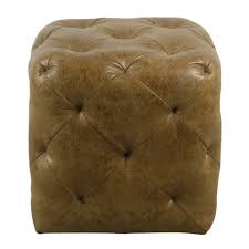 Beautiful collection of top brown ottomans under $100 in a variety of styles including square. Small Pin Tufted Ottoman Faux Leather Distressed Brown Homepop Target