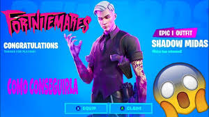 ¿ha estado en el juego todo el tiempo? Como Conseguir La Skin De Midas Sombrio De Fornite Fornitemares Youtube
