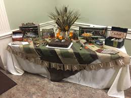 Hunting Theme Groom S Table Grooms Cake Tables Grooms Table Hunting Wedding Theme