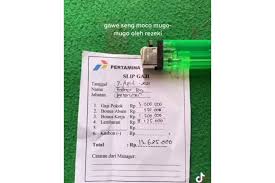 Pabrik, kedai kudapan, dan gedung. Ramai Slip Gaji Petugas Kebersihan Pertamina Rp 13 Juta Benarkah