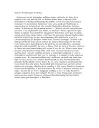 But sophie is also receiving a separate batch of equally unusual letters. Sophie S World Chapter 7 Socrates