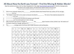 There's no doubt at all that the earth is getting warmer. 32 Formation Of The Solar System Worksheet Answers Worksheet Resource Plans