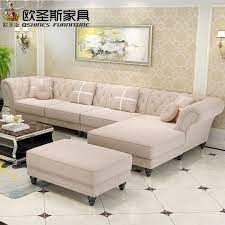 Luxury L Shaped Sectional Livingroom Furniutre Antique Europe Design Classical Corner Wooden Carvin Living Room Sofa Design Sofa Design Modern Sofa Living Room