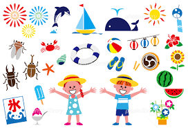 夏休み イラストセット イラスト素材 5568281 フォトライブラリー