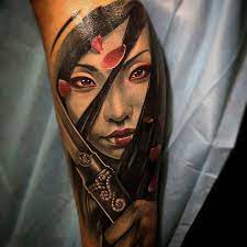 Color tattoo japanese tattoo umbrella tattoo geisha tattoo flower tattoo fantasy tattoo leg tattoo new geisha tattoo traditional tattoo by griffin on instagram tattoo tattoos tattooideas tattooartist tattooarmenia tattooyerevan geisha tattoo design geisha tattoo japanese tattoo. Download Free Asian Samurai Girl Tattoo Tattoo Geek Ideas For Best Tattoos To Use And Take To Your Arti Samurai Tattoo Geisha Tattoo Japanese Girl Tattoo