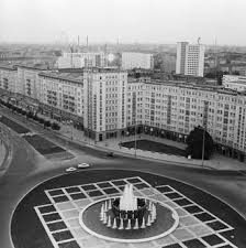 Berlin Ddr 1957 Strausberger Platz Allemagne Berlin