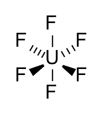 The oxidation number of uranium in uranium hexafluoride is 6. File Uranium Hexafluoride 2d Svg Wikimedia Commons