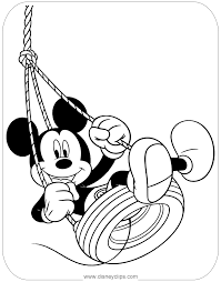 Maybe you would like to learn more about one of these? Mickey In A Tire Swing Coloring Page Mickeymouse Mickey Mouse Coloring Pages Mickey Coloring Pages Disney Coloring Pages