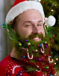 Crazy Christmas Hair Hipster Christmas Decorations Beard Christmas Ornaments Hipster Christmas