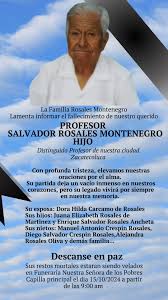 Nuestro mas Sentido Pesame en estos dificiles momentos para nuestro  Presidente Manuel Crespin Rosales y su familia, nos unimos al dolor de la  irreparable perdida de Don Chambita como cariñosamente fue conocido,