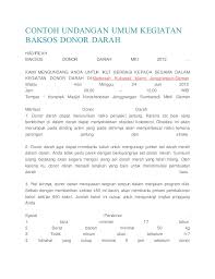 #4 contoh surat undangan organisasi ekstra kampus. Contoh Surat Undangan Resmi Donor Darah Contoh Surat